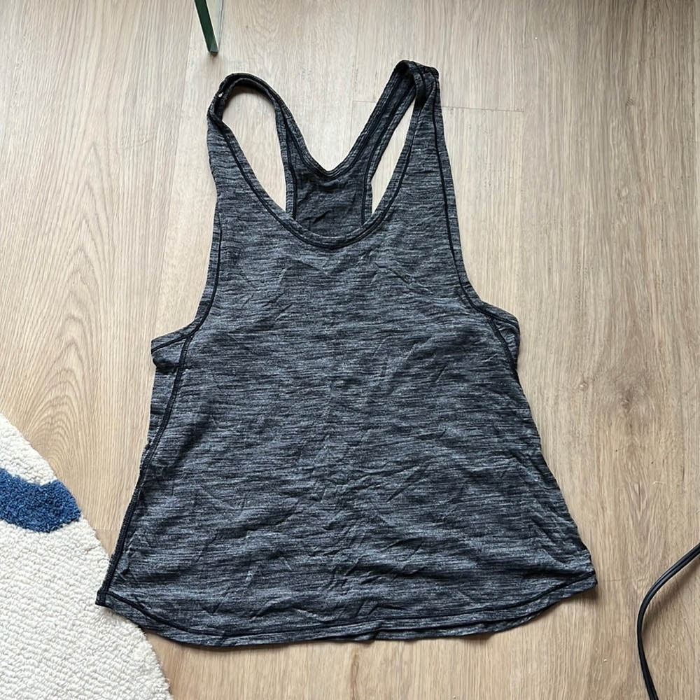 Dark gray lululemon tank top. Size 4